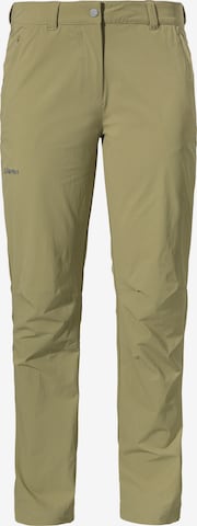 Regular Pantalon outdoor 'Engadin1' Schöffel en vert : devant