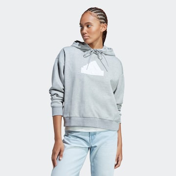 ADIDAS SPORTSWEAR Athletic Sweatshirt 'Future Icons Badge Of Sport' in Grey: front