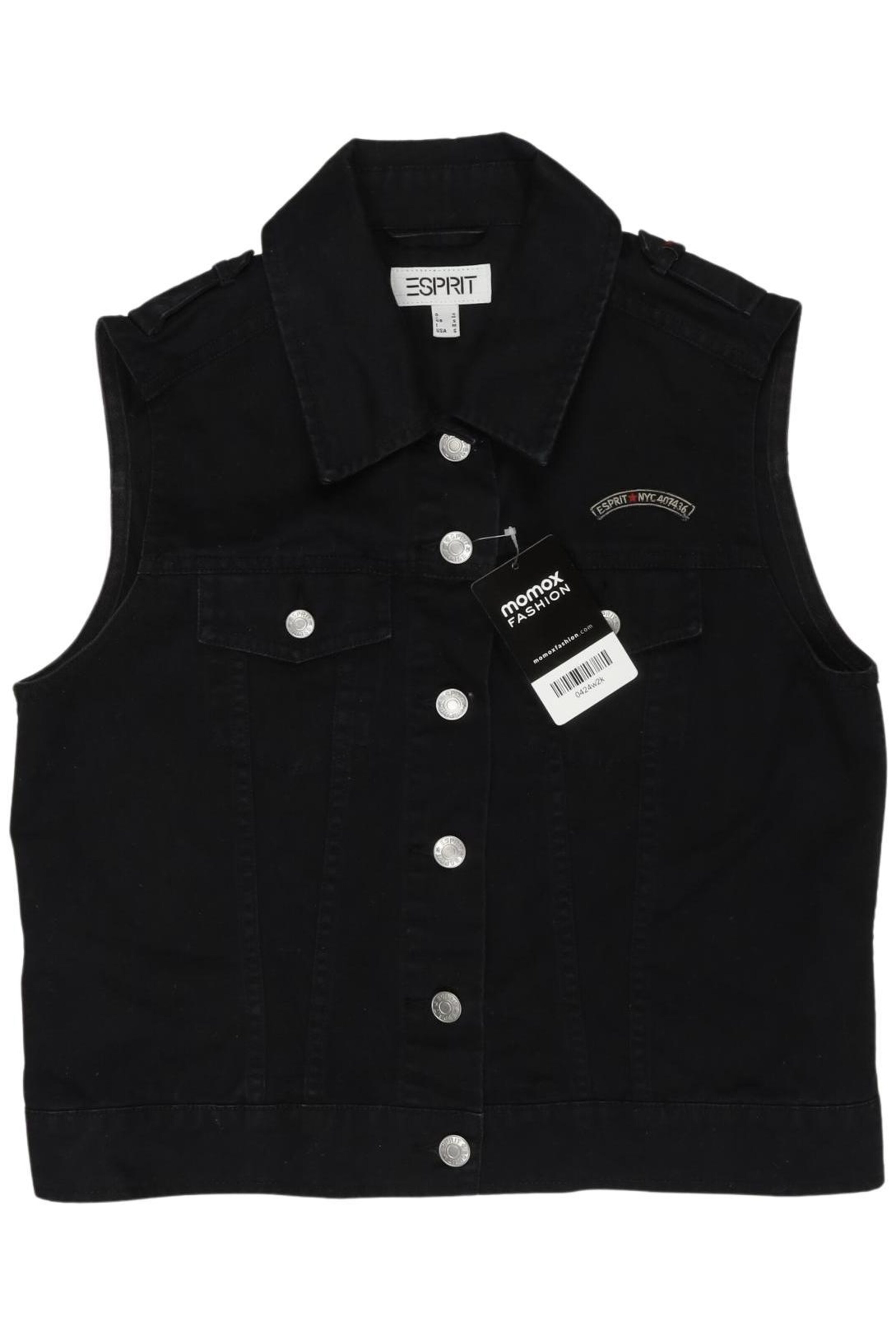 ESPRIT Vest in S in Black: front