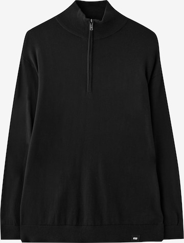 Pull-over Pull&Bear en noir : devant