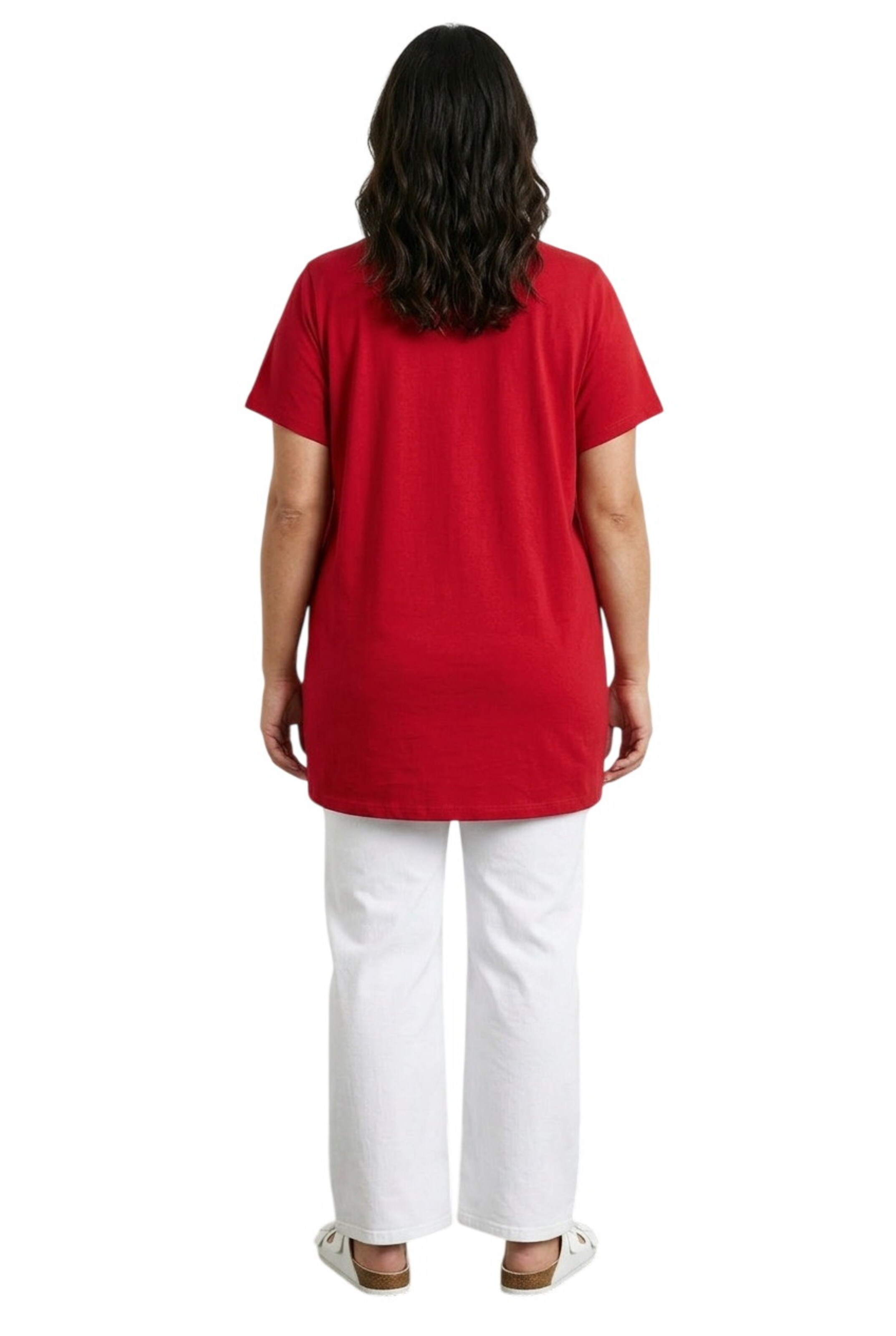 T-shirt Stil Diva en rouge