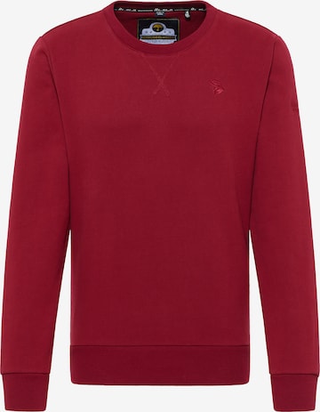 Sweat-shirt Schmuddelwedda en rouge : devant