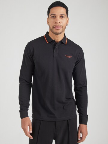 Hackett London Μπλουζάκι σε μαύρο: μπροστά