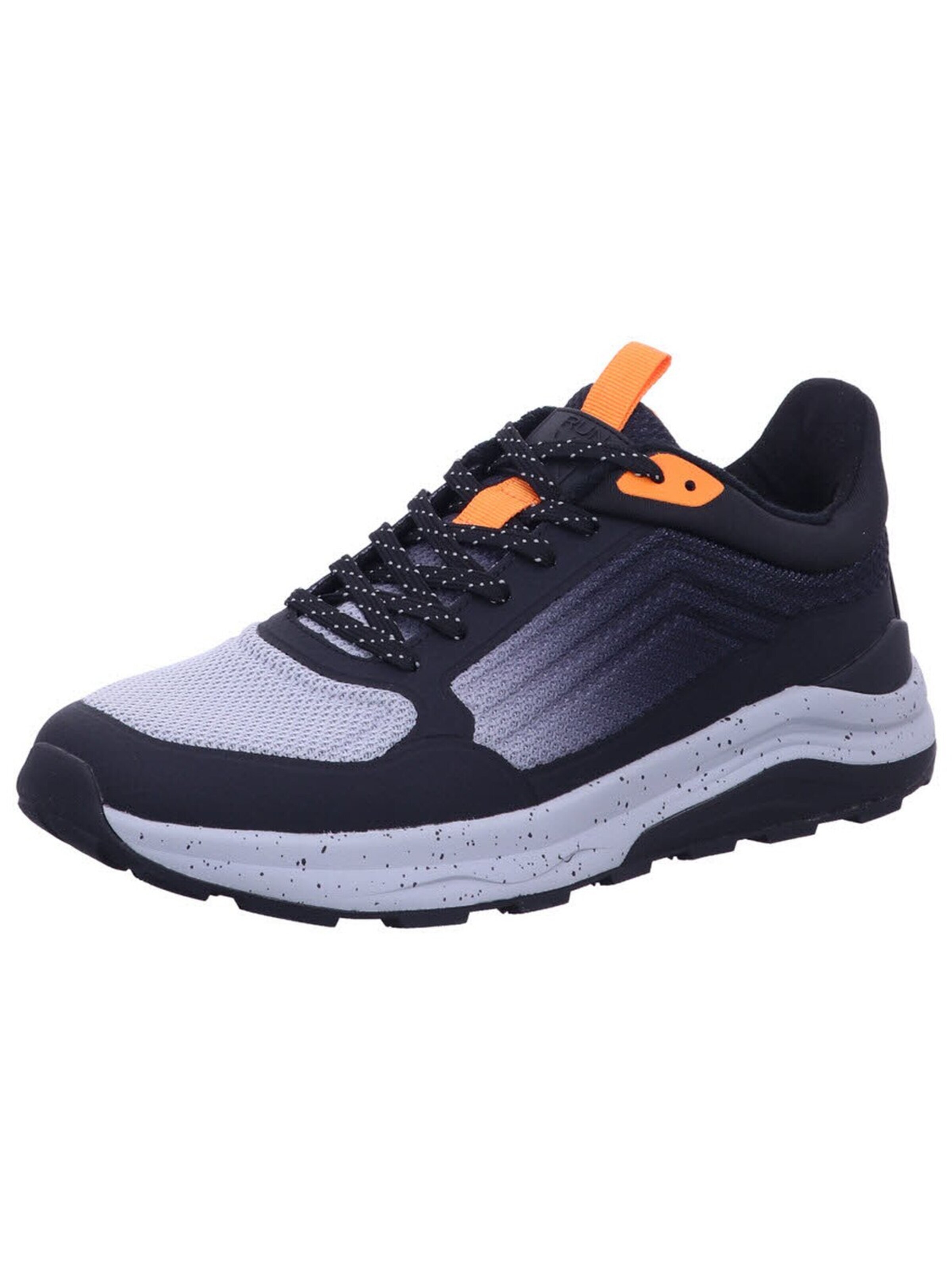 WALDLÄUFER Sneaker low 'Schnürschuh Herren 761001-102001 Echtleder in grau'‌‌‌‌‌‌‌ in Blau: Vorderseite