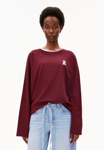 T-shirt 'FIETAA' ARMEDANGELS en rouge : devant