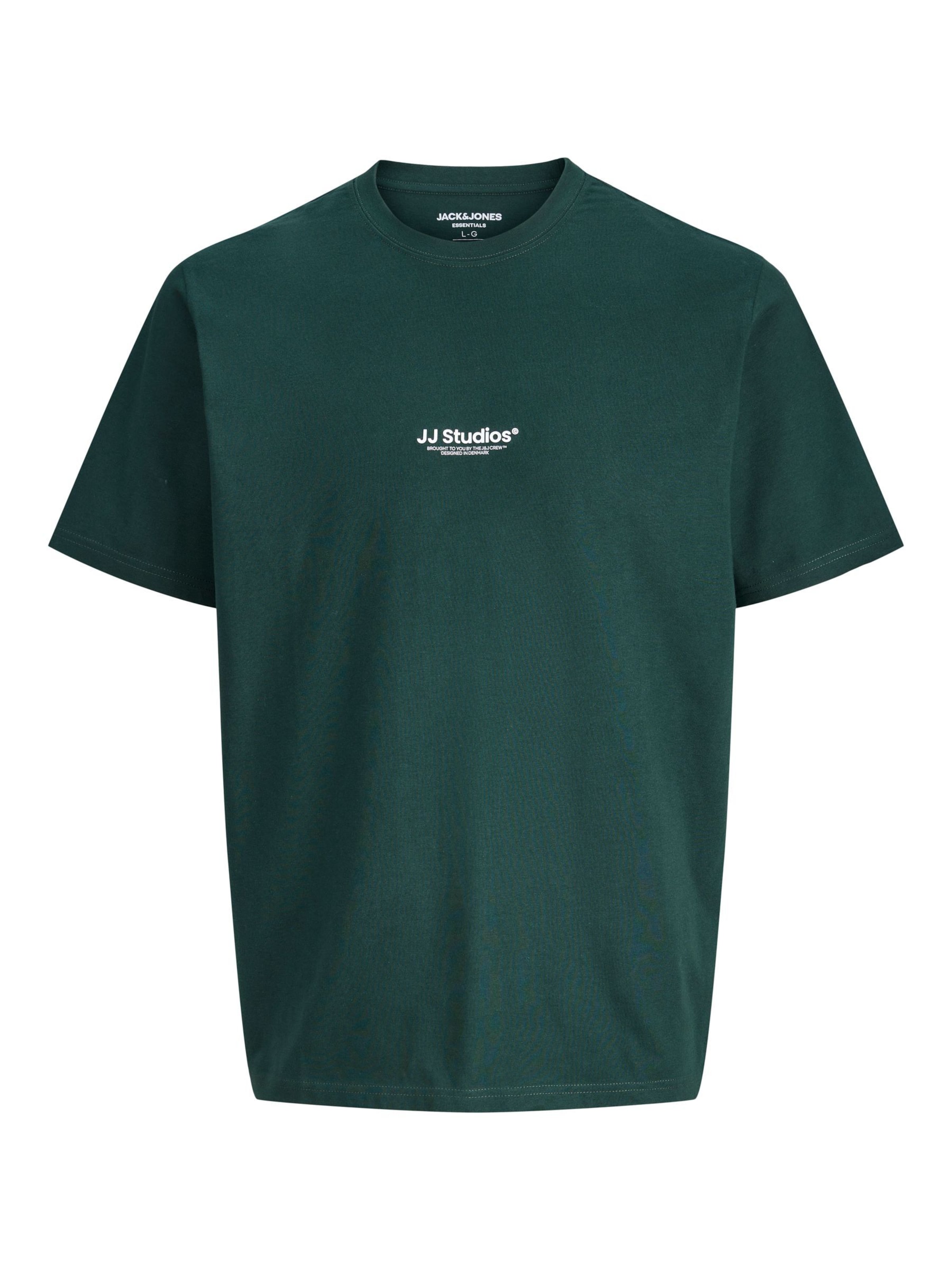 T-Shirt 'JJESoho' Jack & Jones Plus en vert : devant