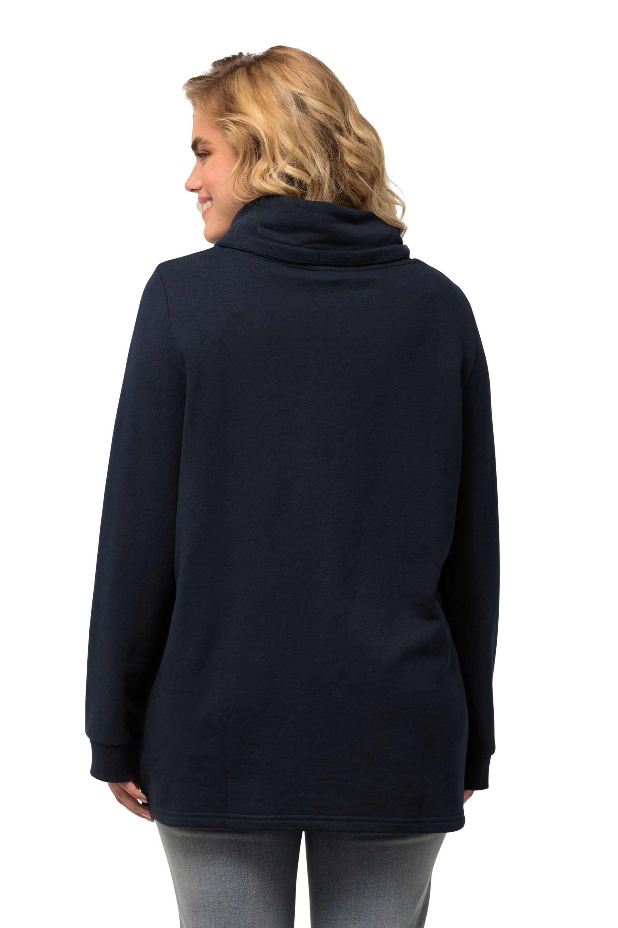 Ulla Popken Sweatshirt in Blauw