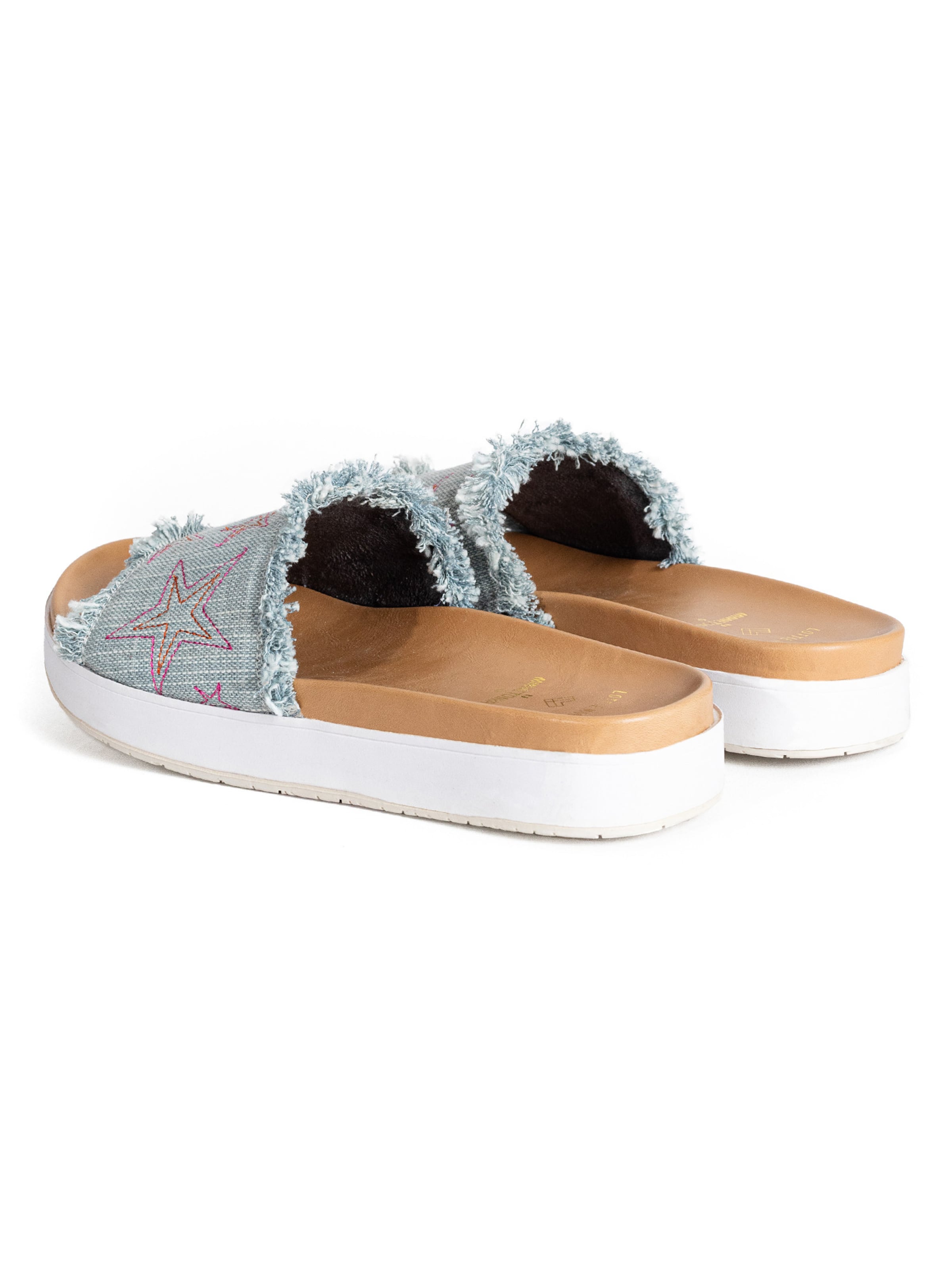 Mule 'Abbey' Minnetonka en bleu