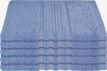 SCHIESSER Towel 'Milano' in Blue: front