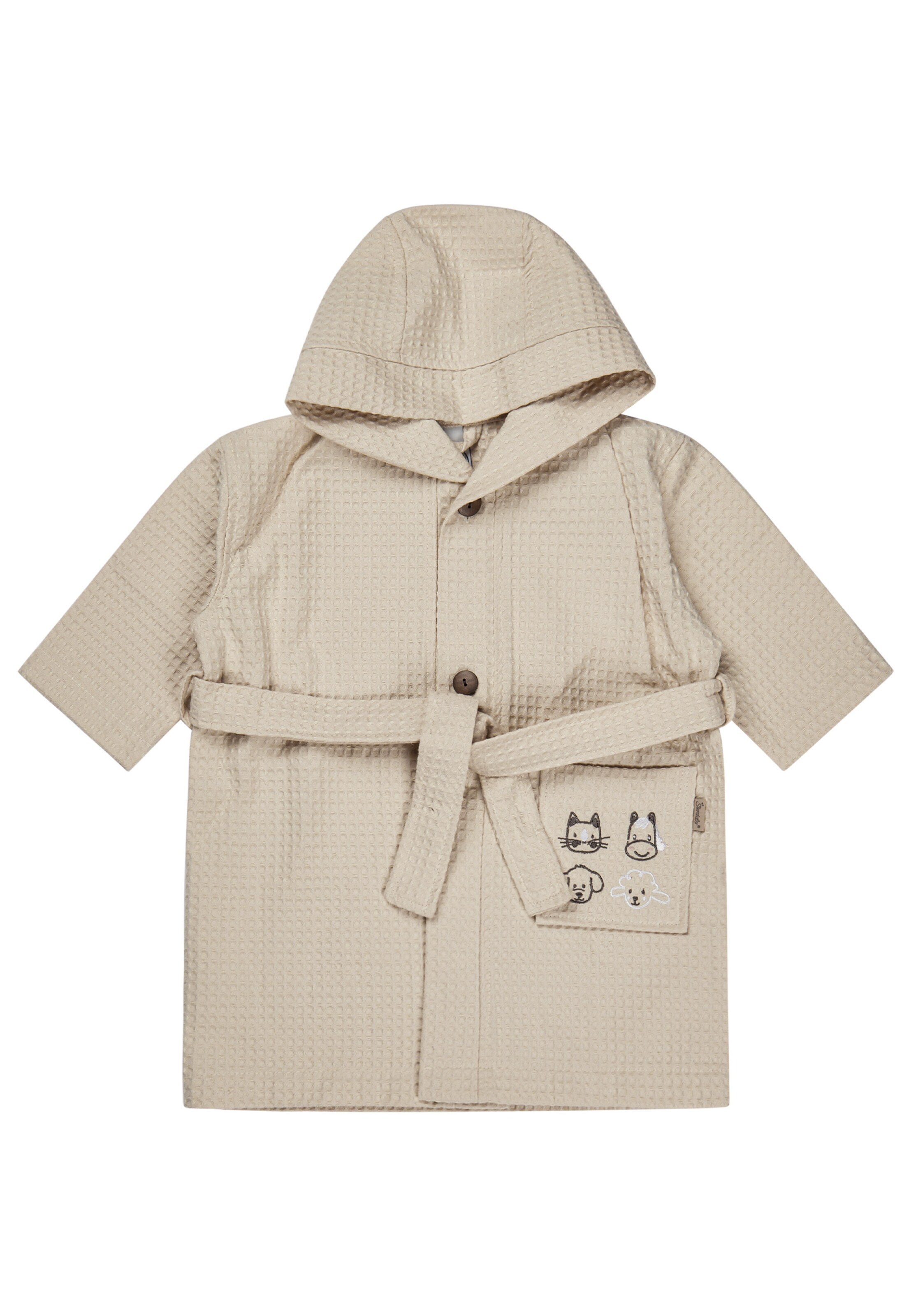 STERNTALER Bathrobe 'BAUERNHOF' in Beige