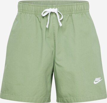 Nike Sportswear Štandardný strih Nohavice 'CLUB+' - Zelená: predná strana