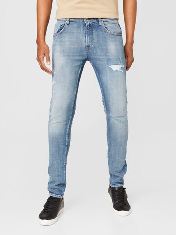 REPLAY Skinny Jeans 'MICKYM' in Blauw: voorkant