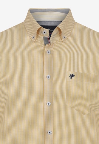 DENIM CULTURE Regular fit Button Up Shirt ' ERIC ' in Yellow