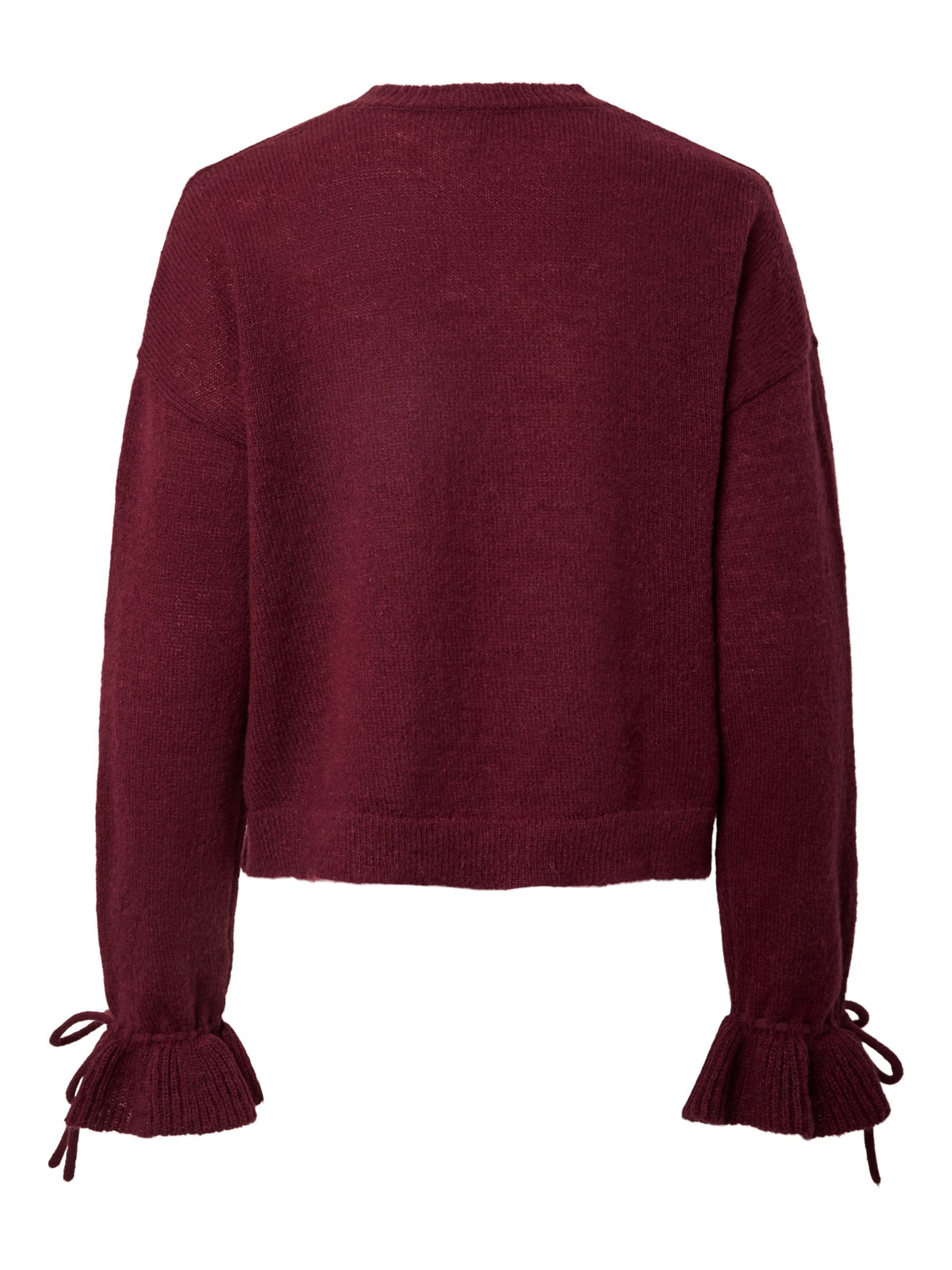 PIECES Sweater 'PCFie' in Red