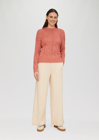 s.Oliver Wide leg Broek in Beige
