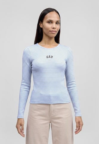 Gap Petite Shirt in Blue: front