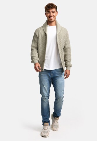 INDICODE JEANS Gebreid vest ' Brandox ' in Grijs