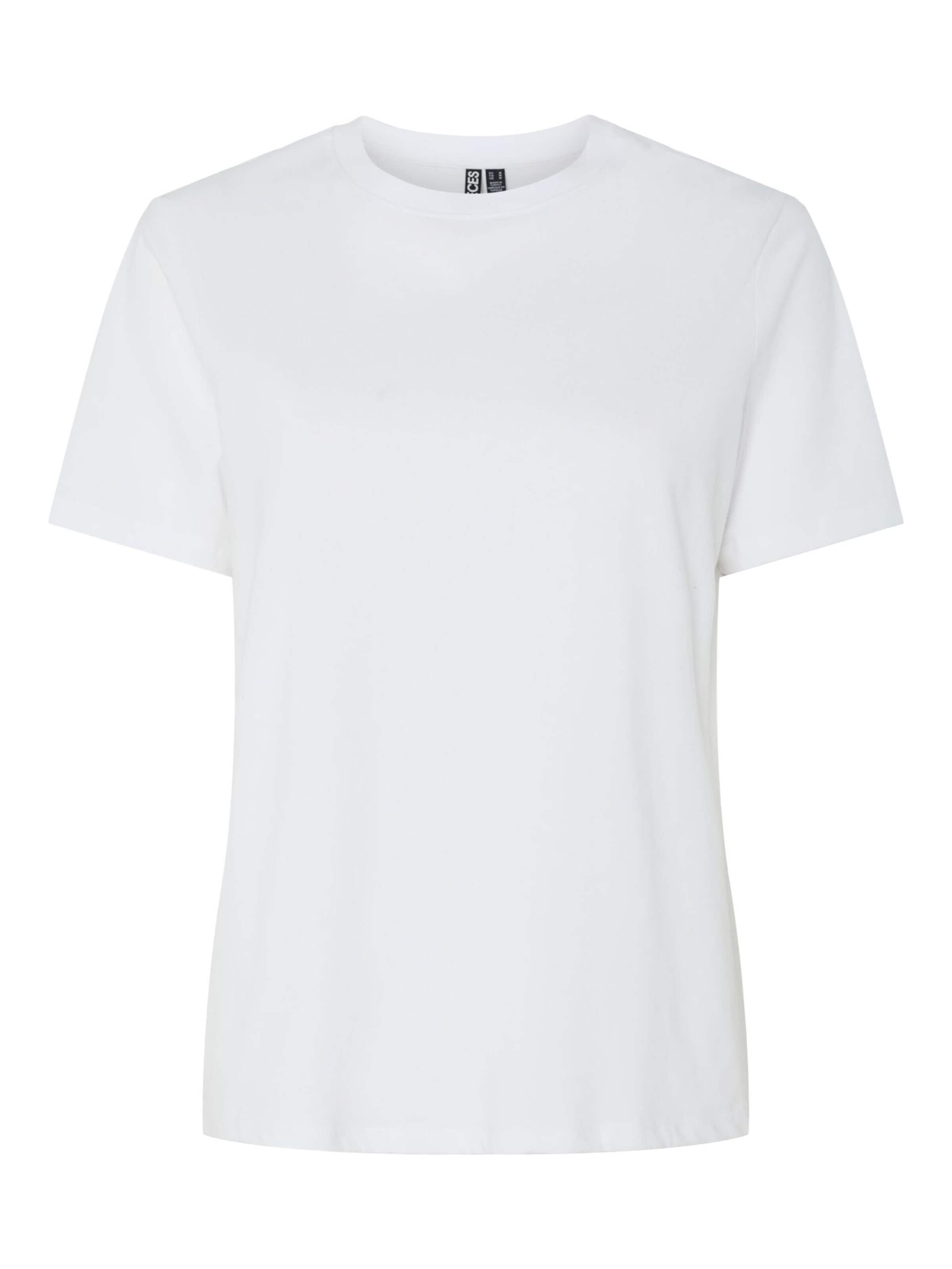 PIECES T-shirt en L en blanc, Vue avec produit