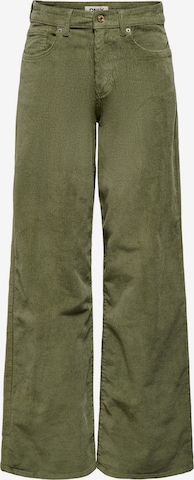 Pantalon 'ONLHope' ONLY en vert : devant