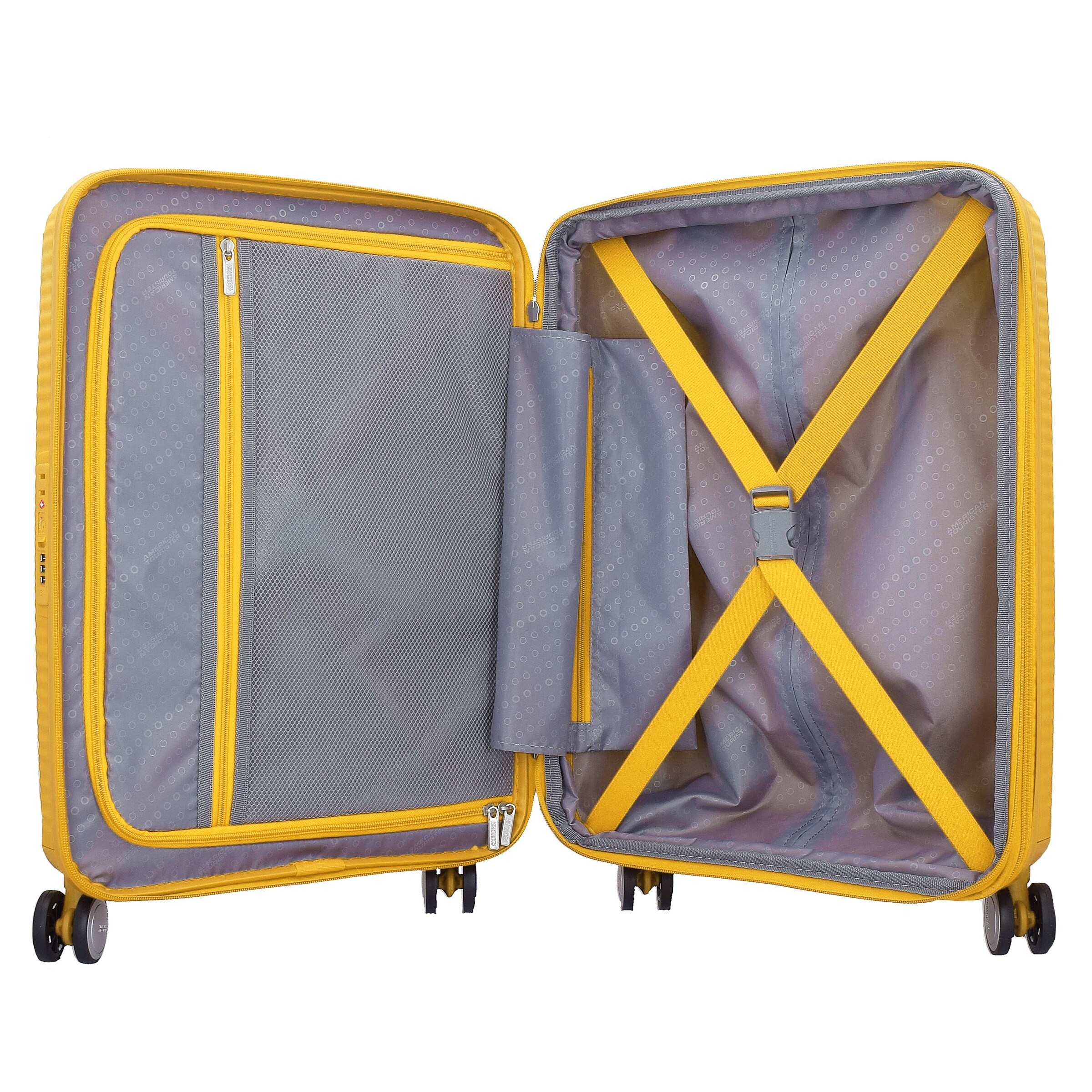 American Tourister Trolley 'SoundBox' in Yellow