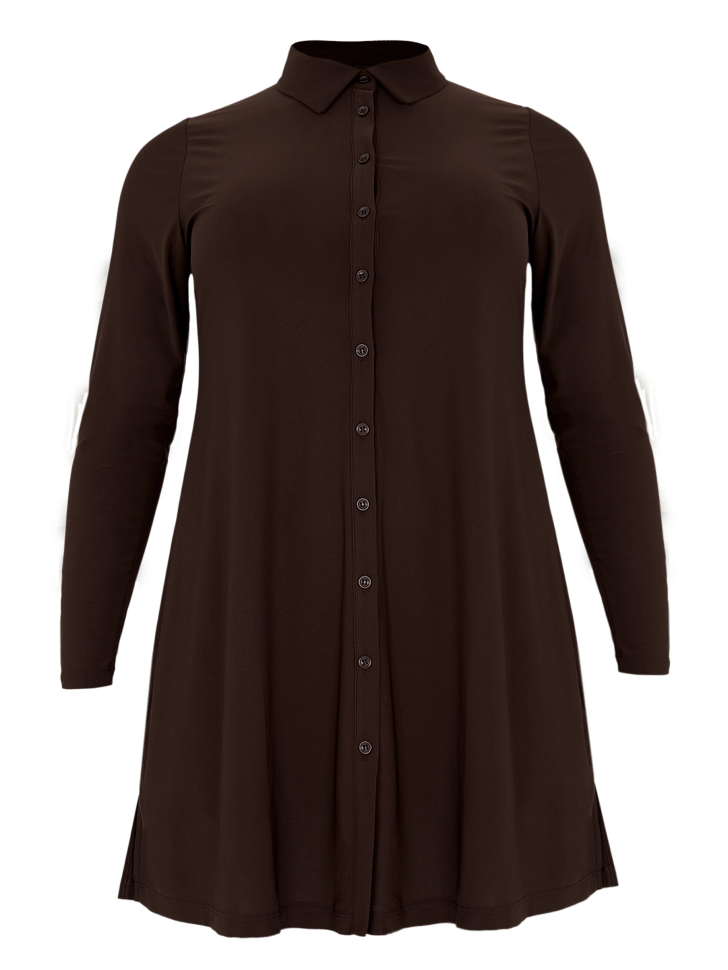 YOEK Blouse 'Dolce' in Brown: front