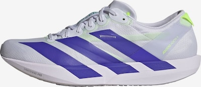 40 dydžio Bėgimo batai 'Adizero Adios 9' iš ADIDAS PERFORMANCE, spalva – tamsiai mėlyna / žalia / šviesiai žalia / balta, Prekių apžvalga