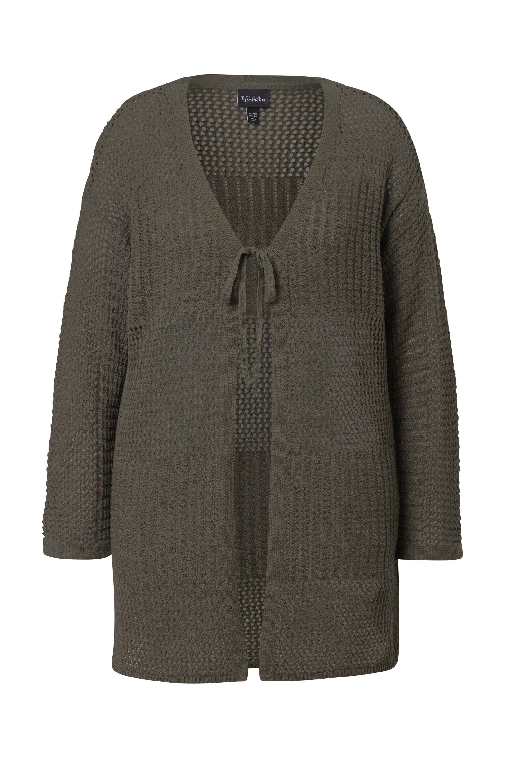 Ulla Popken Strickjacke in Grün: Vorderseite