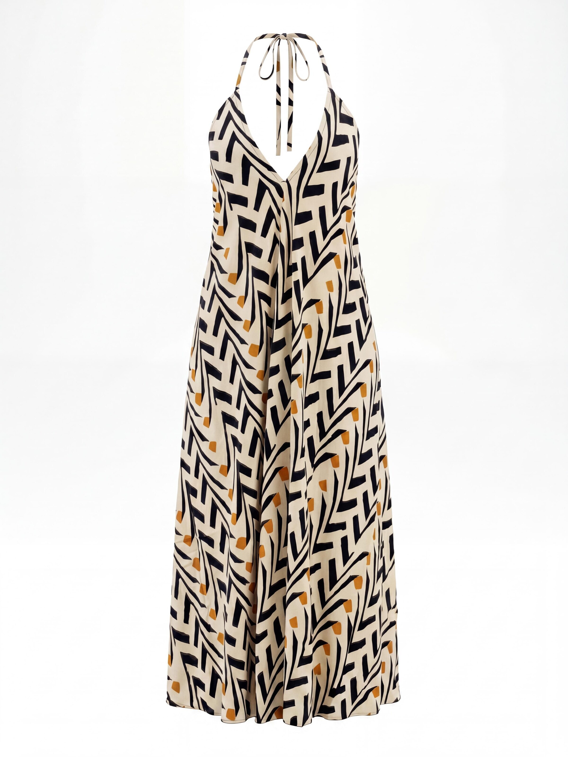 Shop Karey Summer dress 'Jungle Bloom' in Beige: front