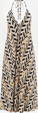 Shop Karey Summer dress 'Jungle Bloom' in Beige: front