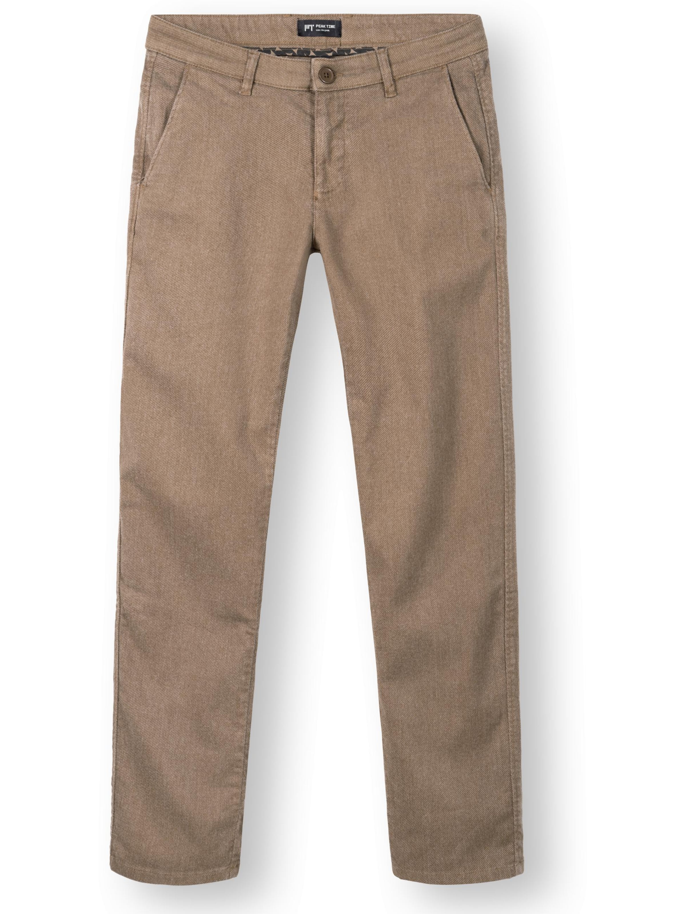 Pantalon chino 'Helikon' Peak Time en marron : devant