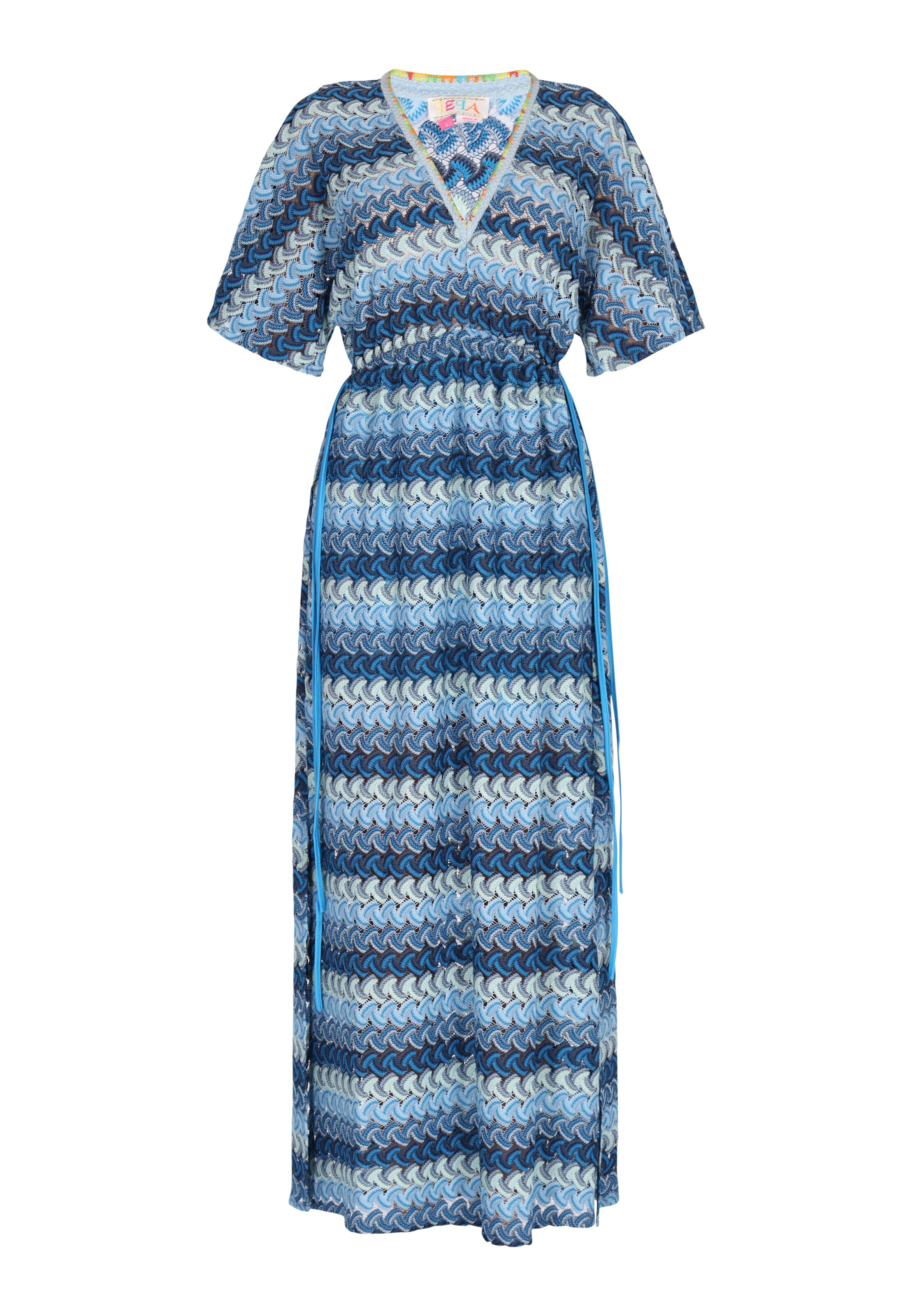 Rochie de vară de la IZIA pe albastru: față