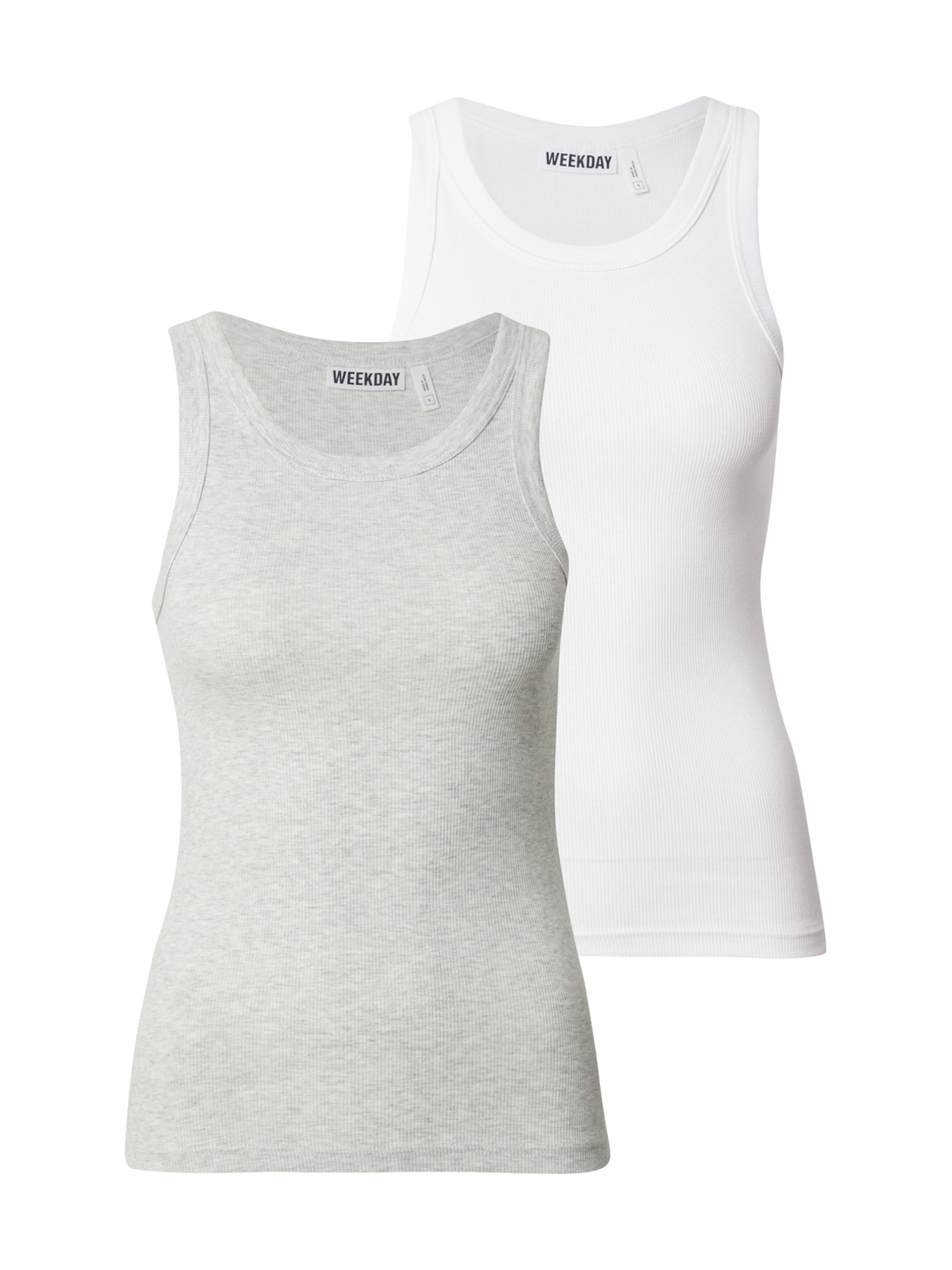 WEEKDAY Top – šedá: přední strana
