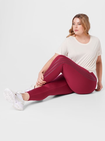 Skinny Pantaloni sport 'Optime' de la ADIDAS SPORTSWEAR pe roșu