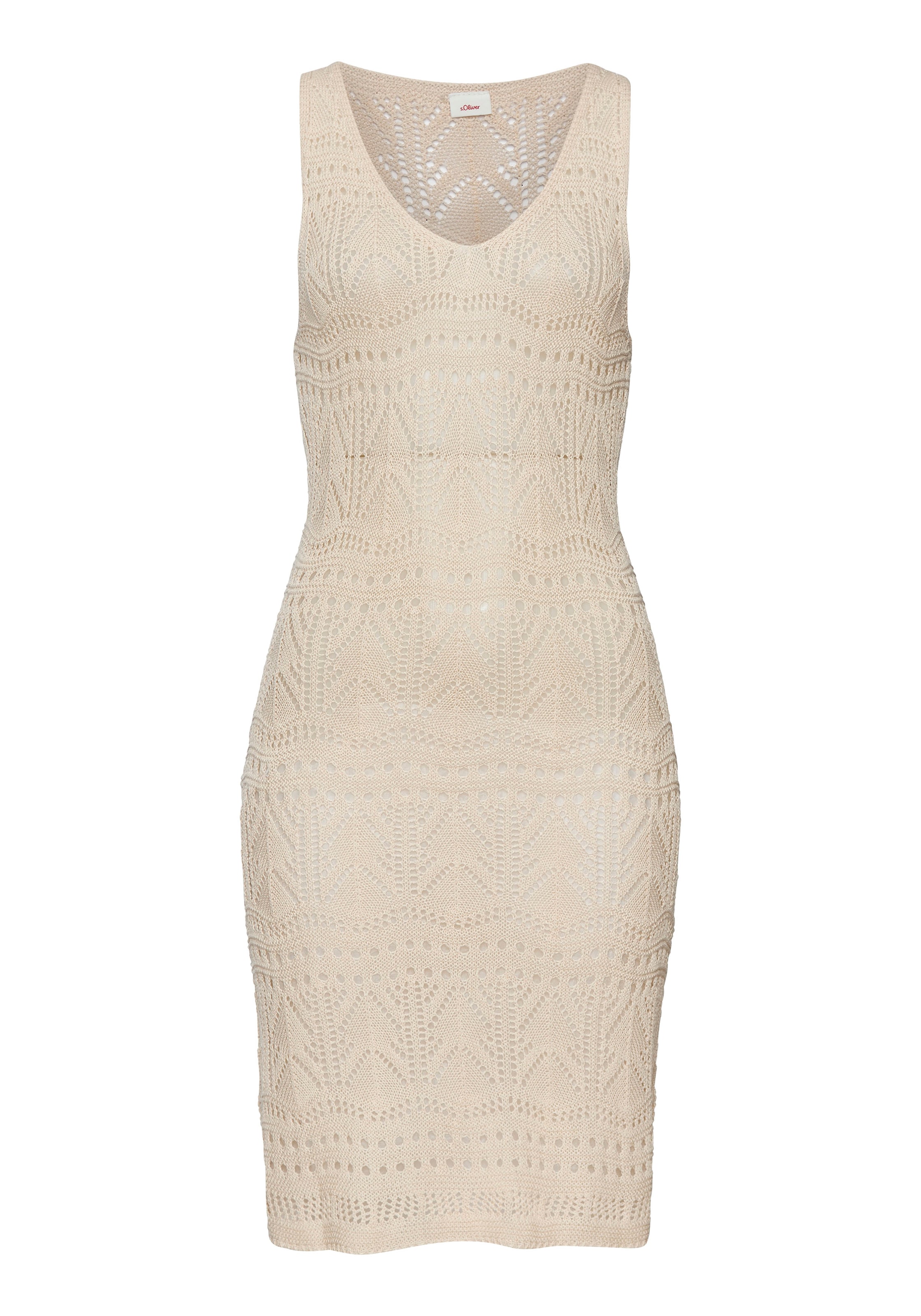 s.Oliver Sukienka plażowa w kolorze beżowy: przód