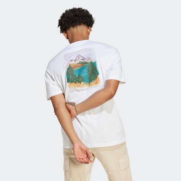 ADIDAS ORIGINALS Shirt 'Adventure Nature Awakening' in Wit