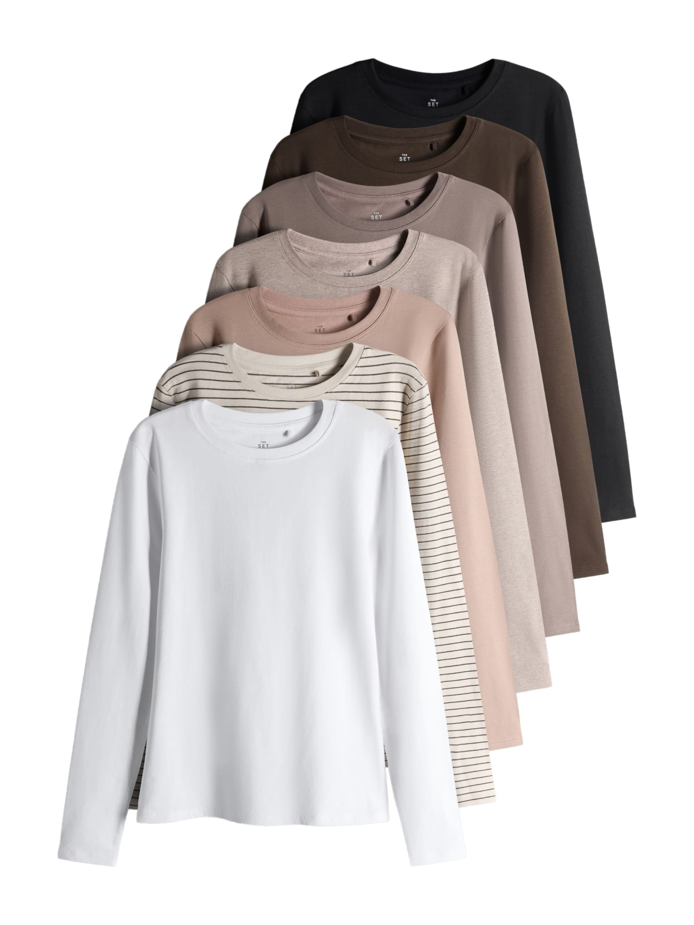 The Set Shirt in Beige: front