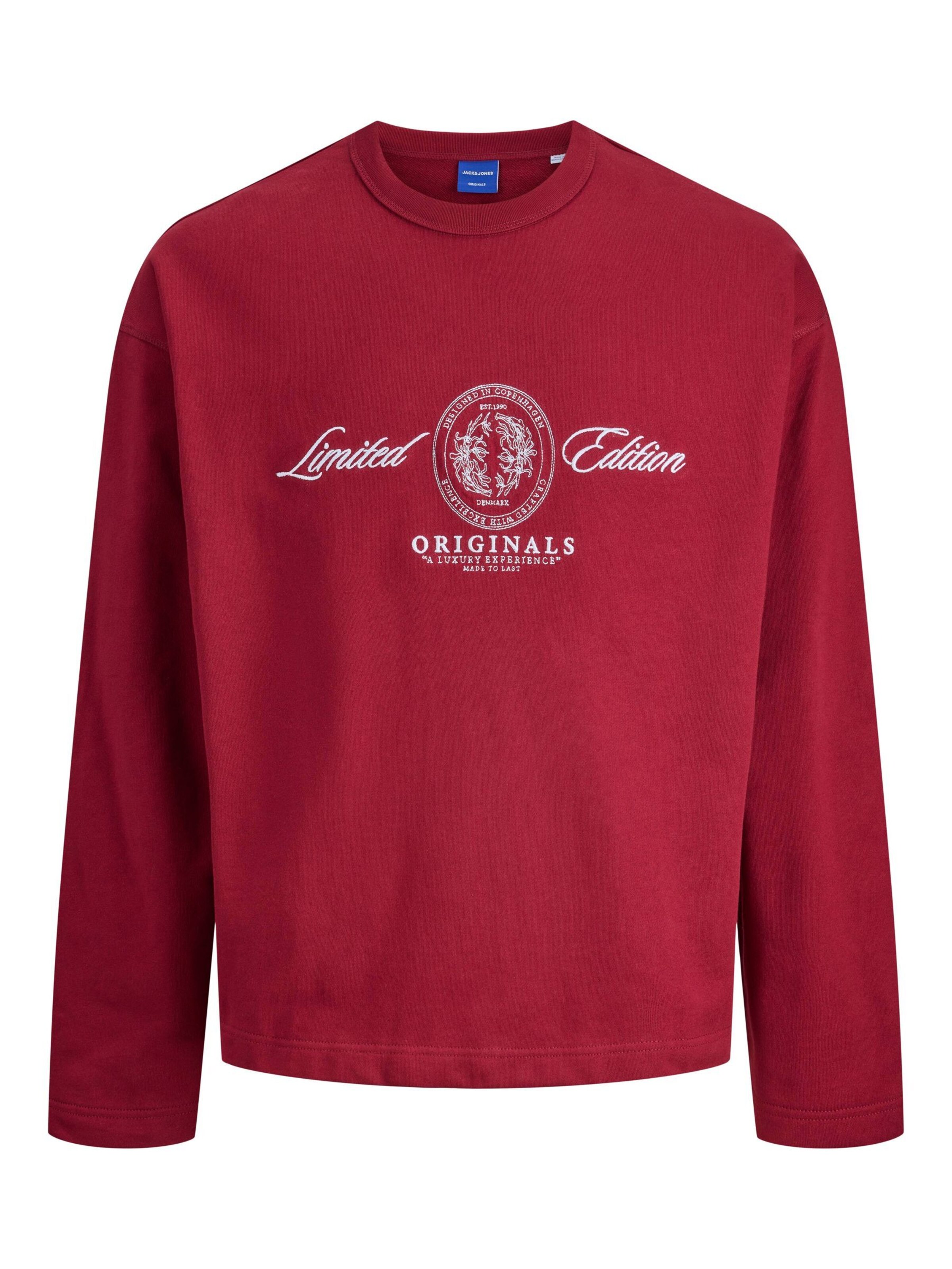 JACK & JONES Sweatshirt 'JORDIA' in Red: front