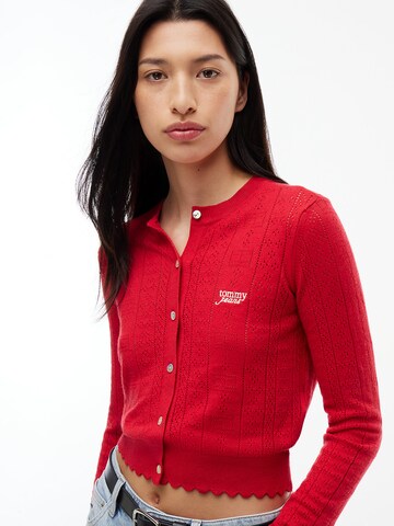 Tommy Jeans Strickjacke in Rot