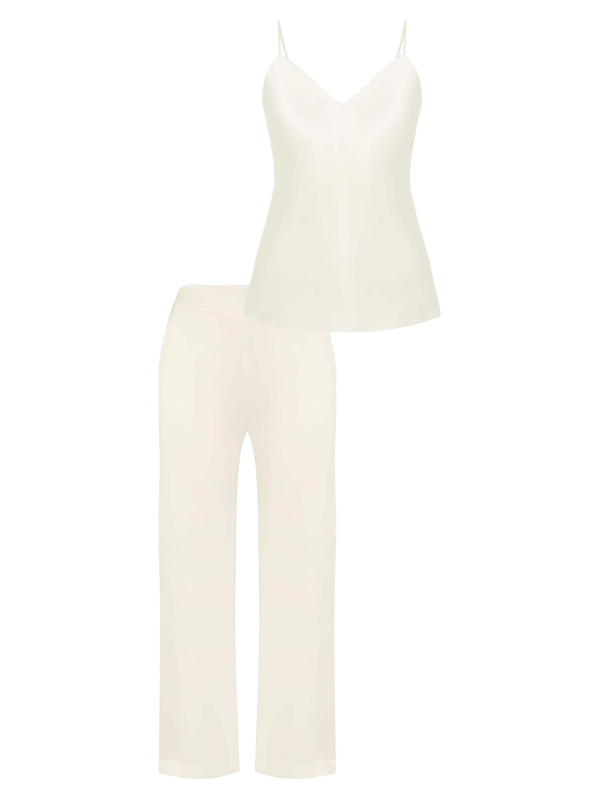 Simone Perele Pajama 'Love Me' in White: front