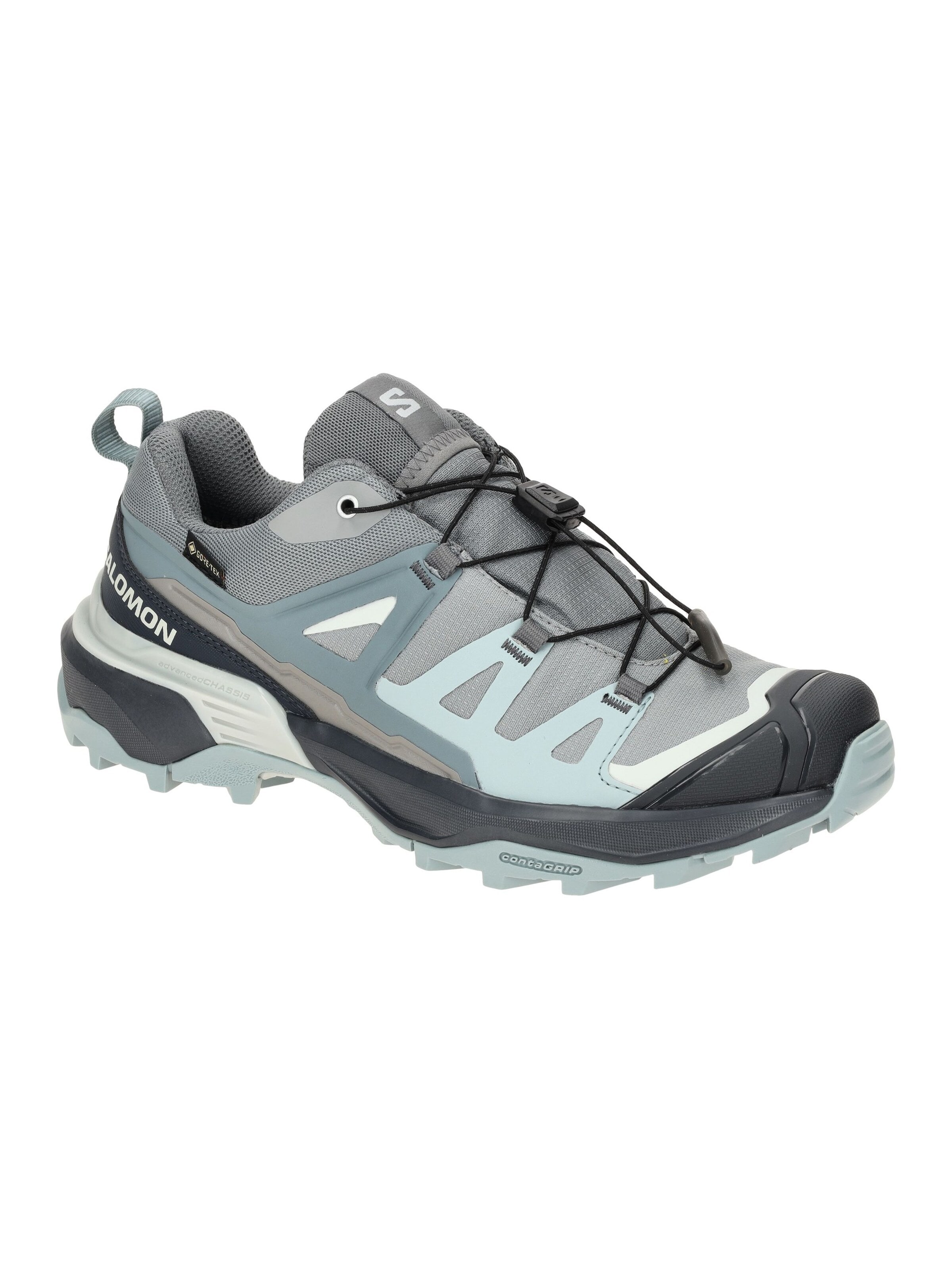 SALOMON Athletic Shoes 'Salomon X Ultra 360 GTX Schuhe grau blau GORE-TEX 474493' in Grey: front