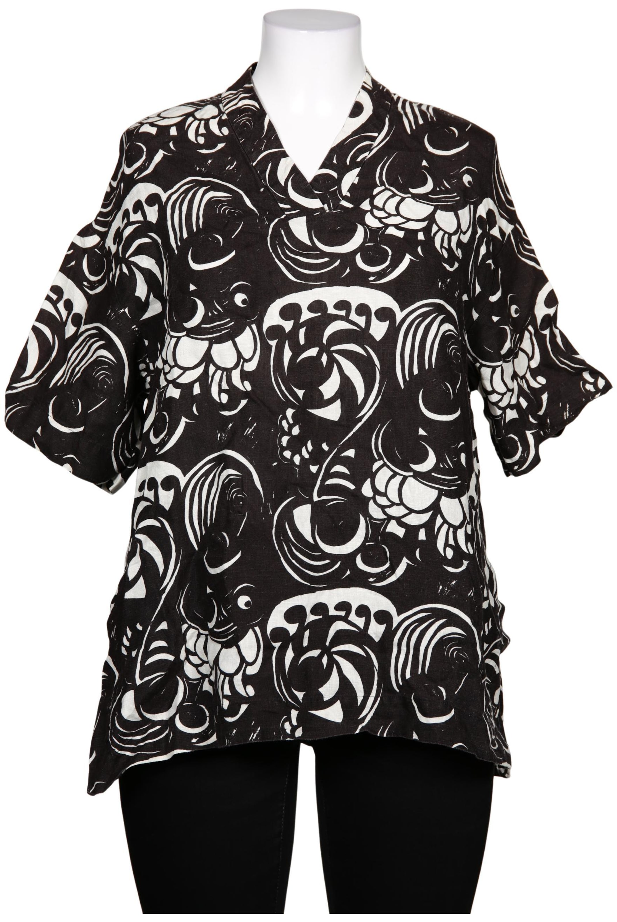 Marimekko Bluse XXXL in Schwarz: Vorderseite