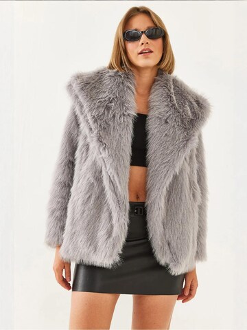 Bianco Lucci Tussenmantel in Grijs: voorkant