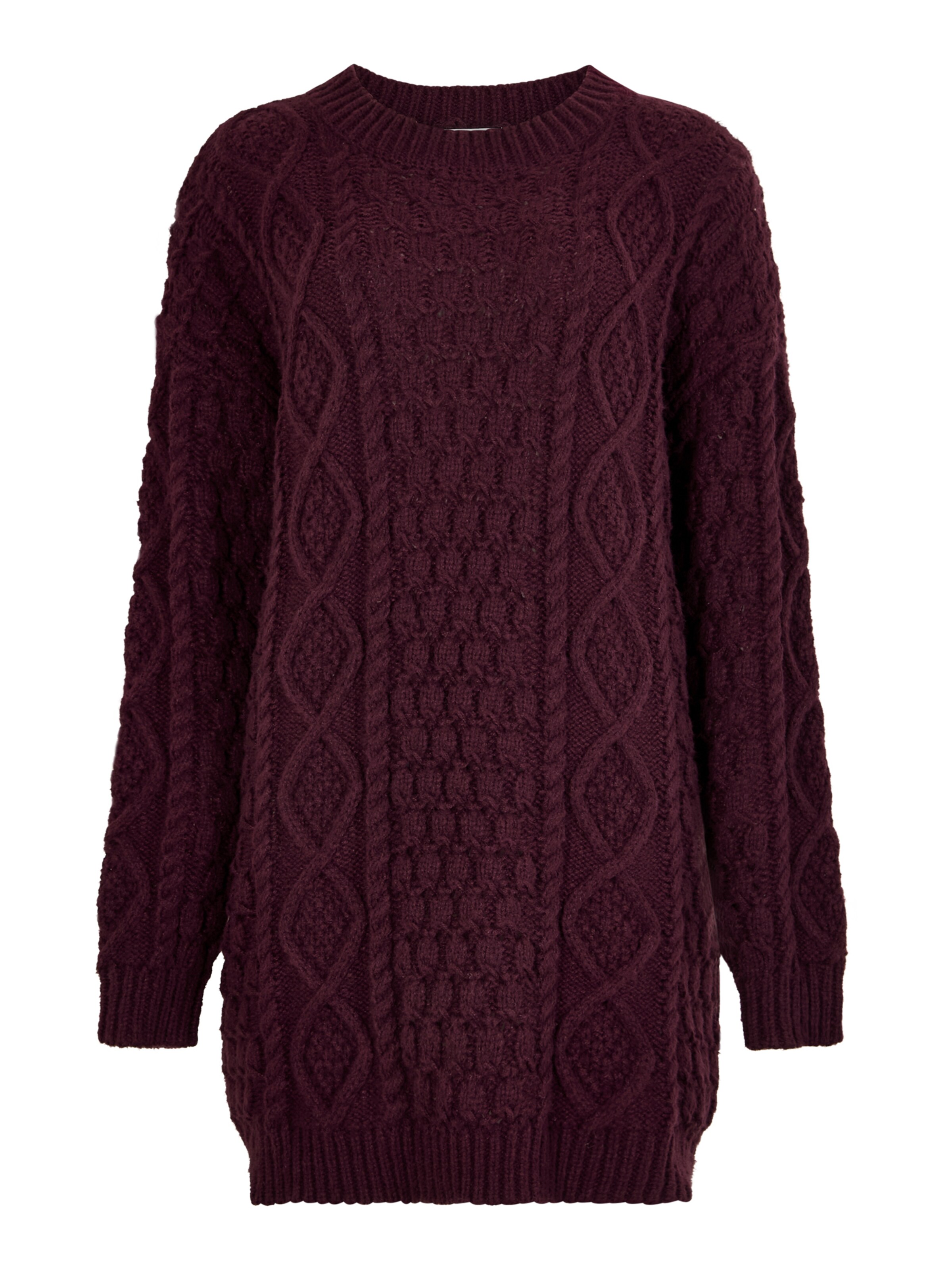 Apricot Knit dress in Red: front