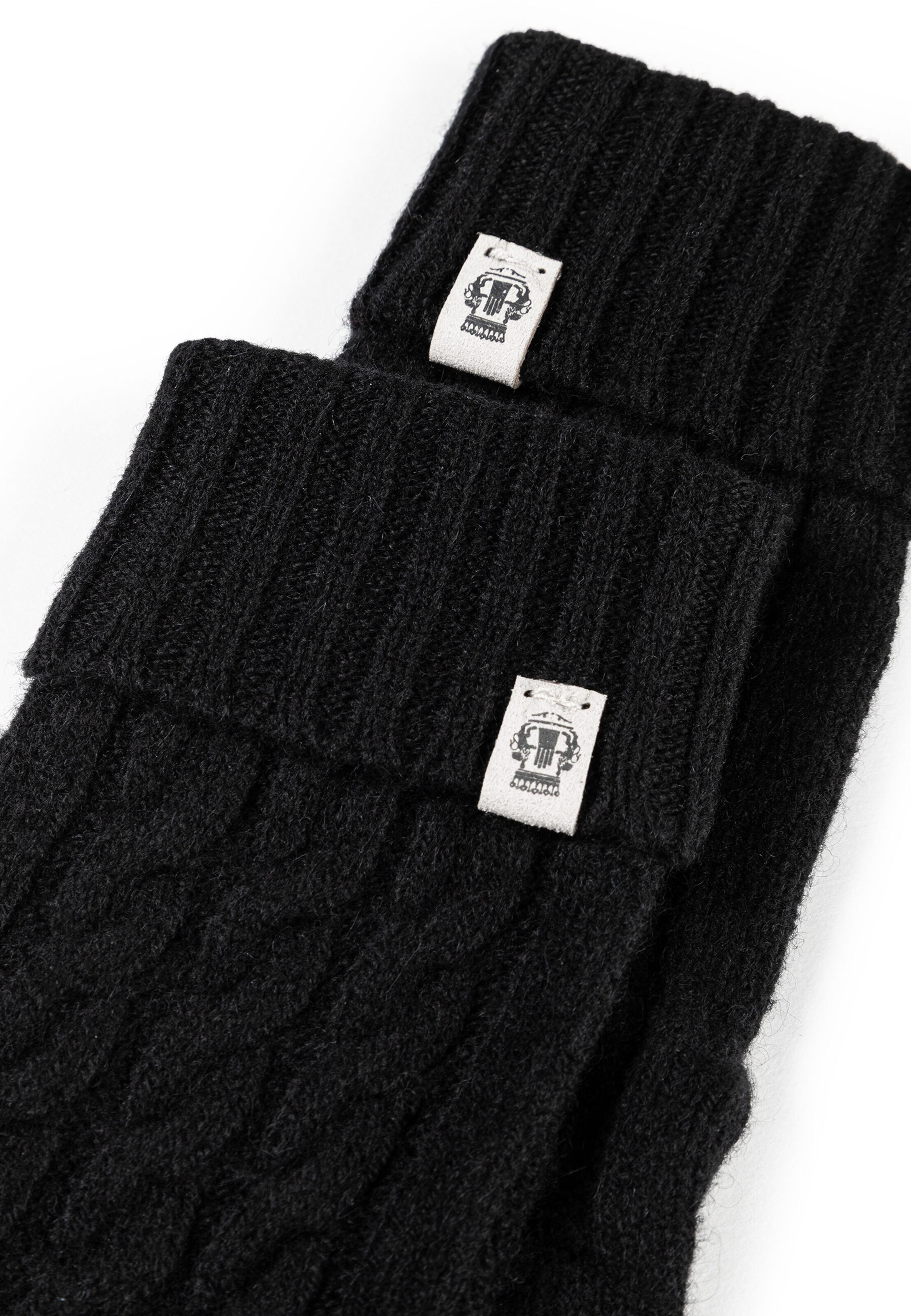 Roeckl Strickhandschuhe 'CABLED CHARM' in Schwarz