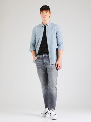 Tommy Jeans Slim Fit Hemd in Blau