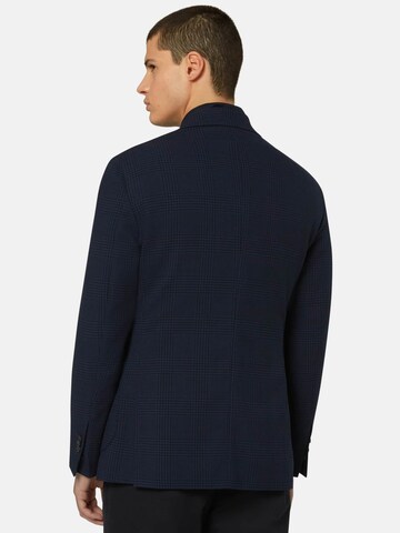 Coupe regular Veste de costume 'Prince of Wales' Boggi Milano en bleu