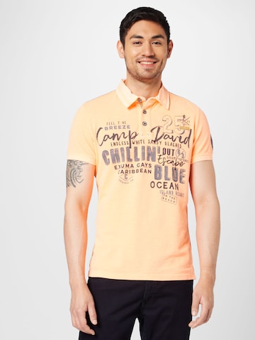 CAMP DAVID Shirt in Orange: front