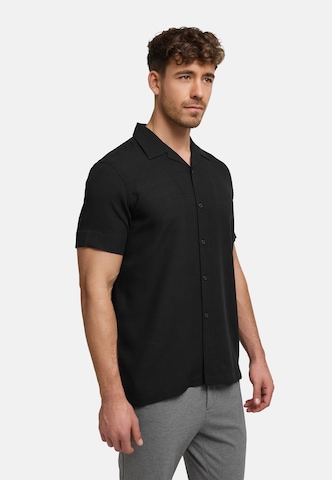 JEFF Comfort fit Overhemd 'Travis' in Zwart