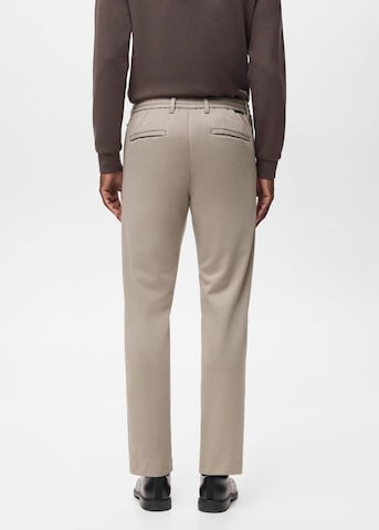 MANGO MAN Slim fit Pants 'Polen' in Grey