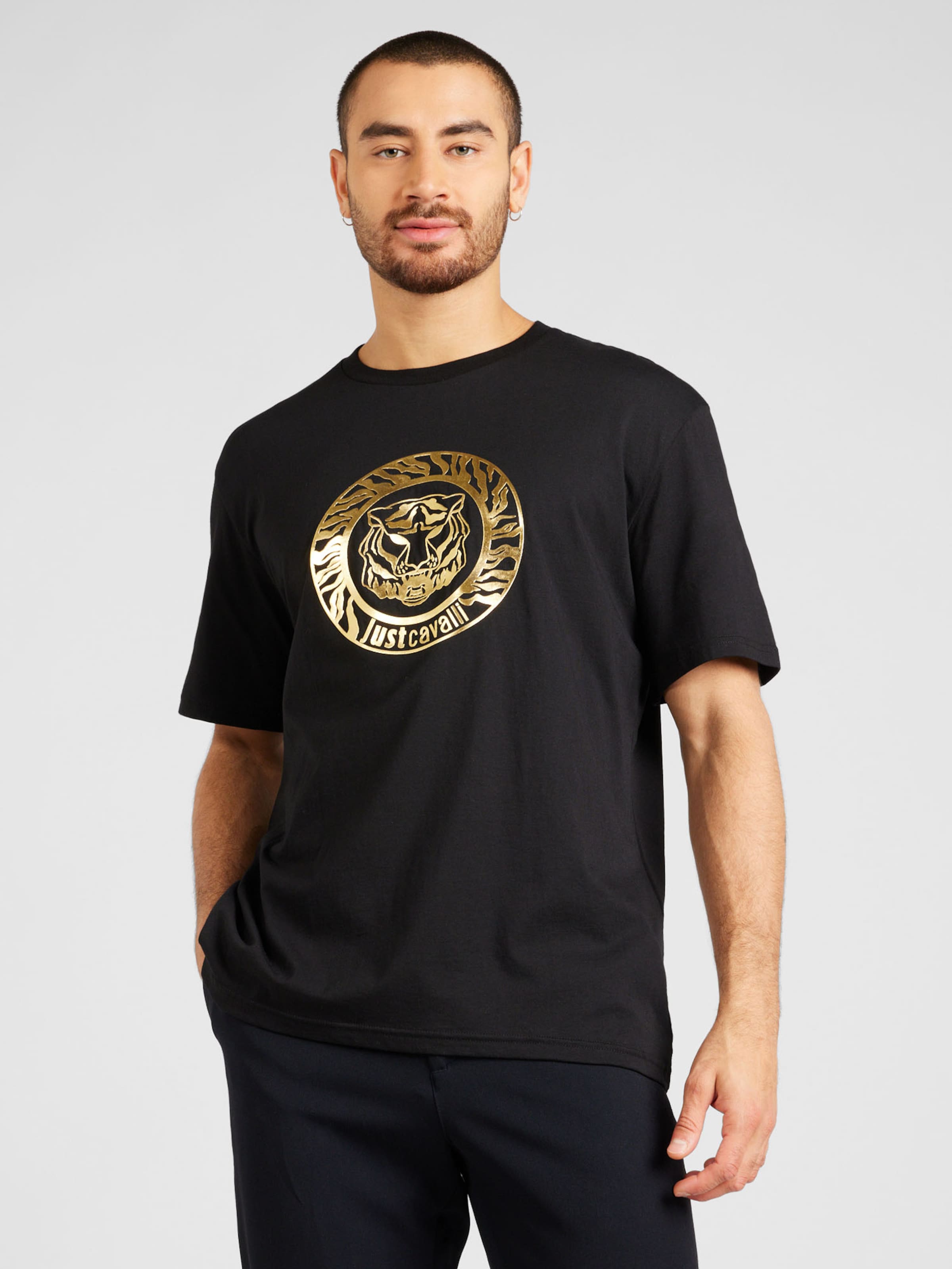 Just Cavalli Camiseta en Negro ABOUT YOU